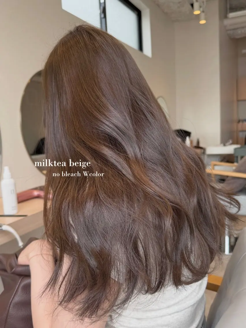 カラー ブリーチ 透明感カラー ヘアカラー トリートメント 艶カラー🥣🫧 ZACC銀座/はるかのヘアスタイル