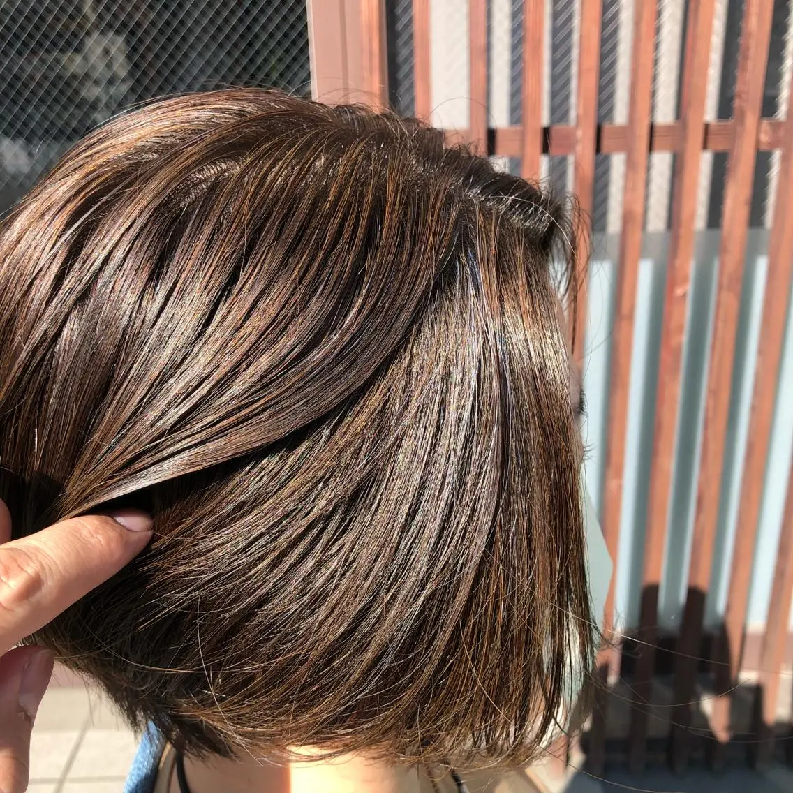 ショート ハイライト カット ヘアカラー トリートメント Glanz hair 坂牛匠のヘアスタイル