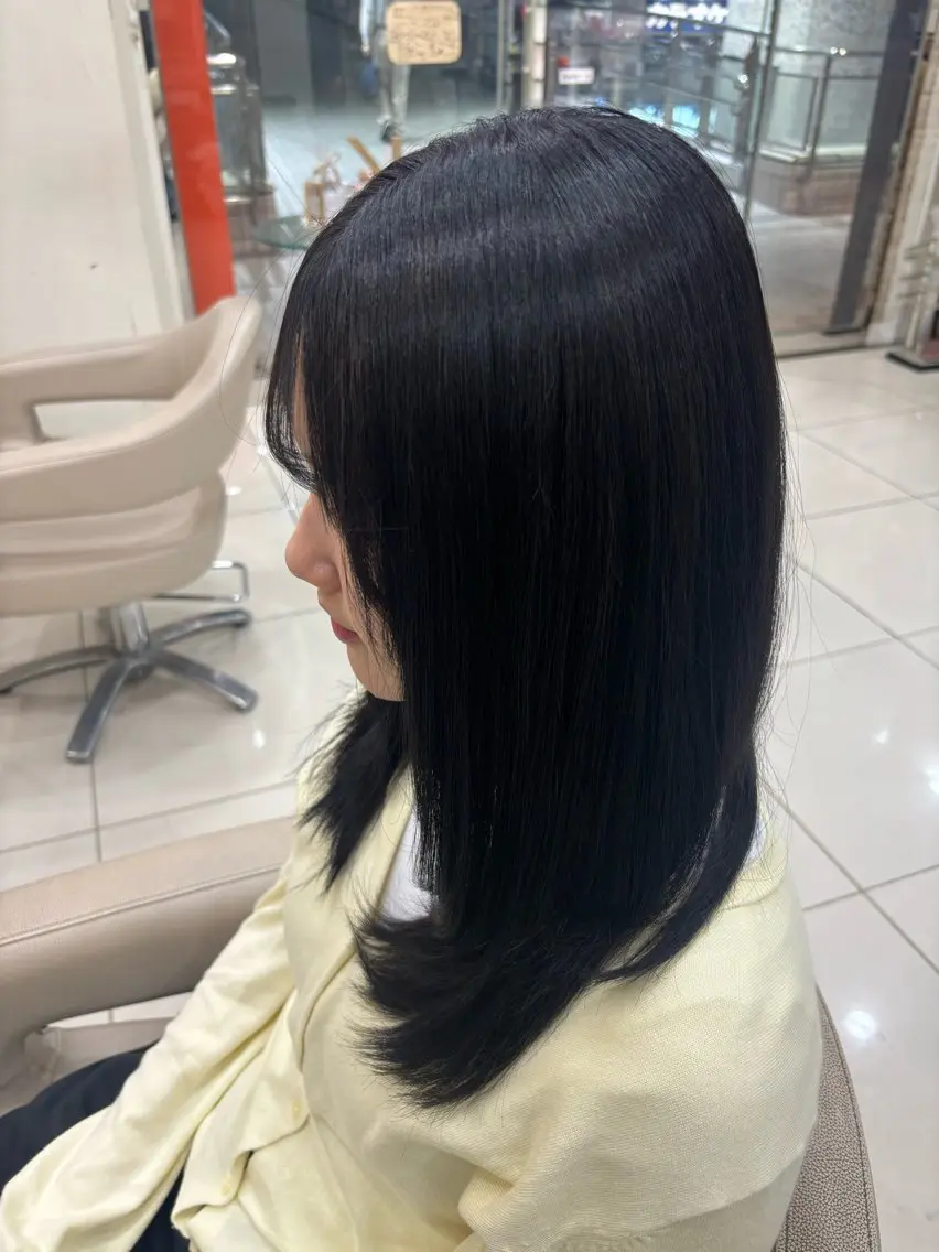 ミディアム カラー 韓国風ヘア ヘアカラー 透明感カラー上大岡/ yuzu🌺☪️のヘアスタイル