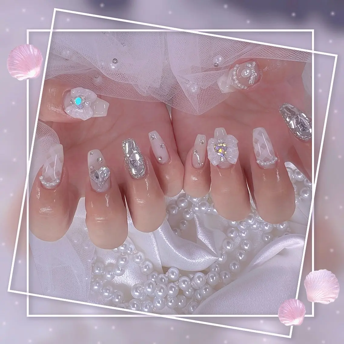ネイル チークネイル フレンチネイル グラデーション マグネットネイル マグネットフレンチ ハンドネイル Chill Nailsalonのネイルデザイン