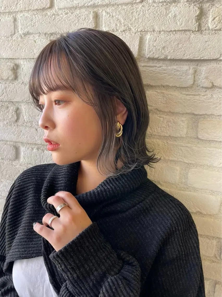 ショート ボブ 外ハネヘア ショート/ボブ 艶髪カラーTOSHIのヘアスタイル