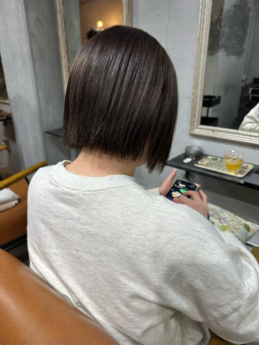 ミディアム カット ヘアカラー トリートメント goen/ カミムラシュウヘイのヘアスタイル