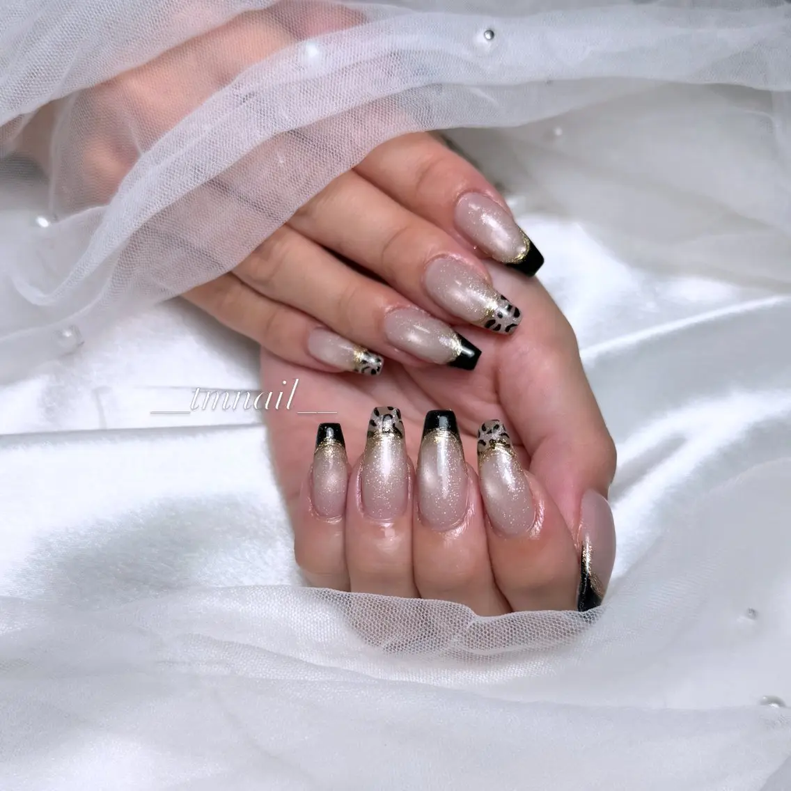 ロング 韓国風ヘア ハンドネイル 💅Tmnail Misoraのネイルデザイン
