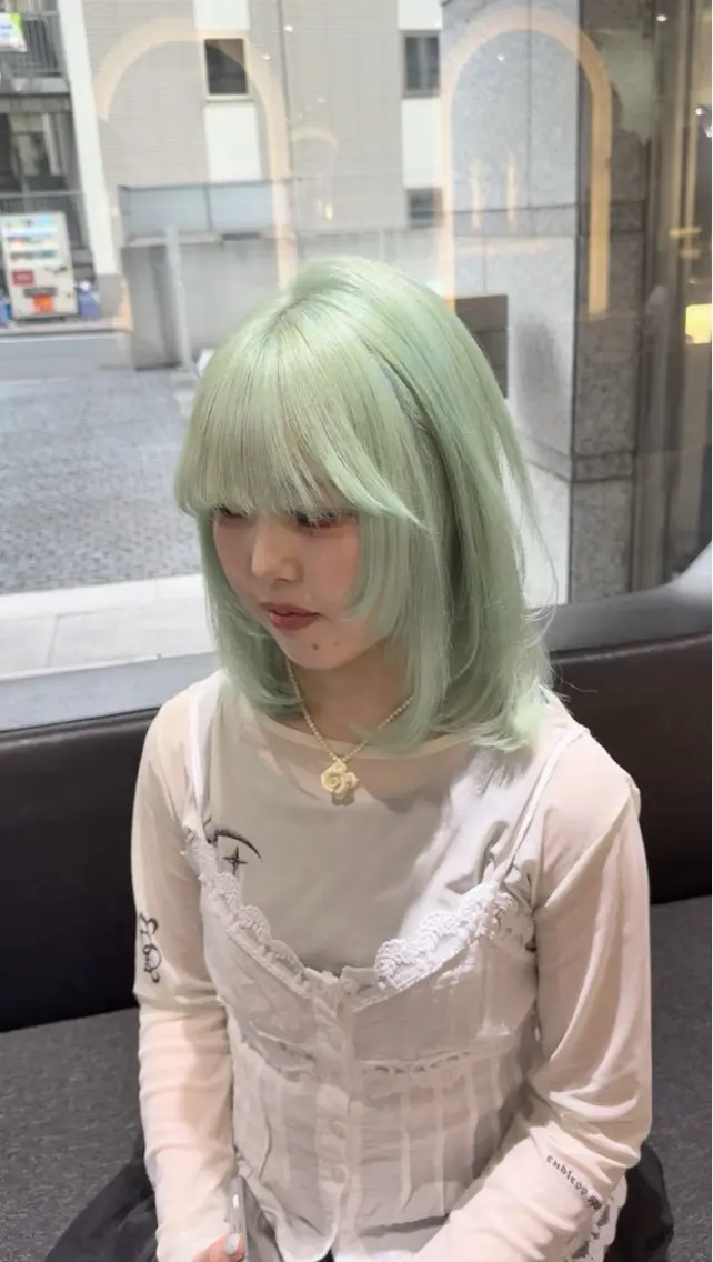 ミディアム カラー カット ヘアカラー トリートメント レイヤーカット/ ブリーチカラー/雅人のヘアスタイル