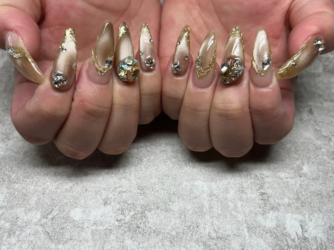 ネイル ハンドネイル ハンドケア joieange浜元 心斎橋店Nail🦋のネイルデザイン