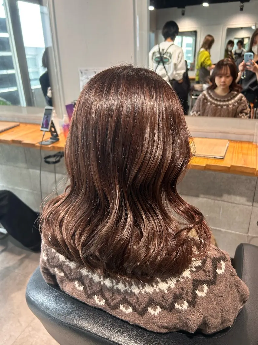 セミロング カット ヘアカラー ヘッドスパ レイヤーStyle 🪽菜々実のヘアスタイル