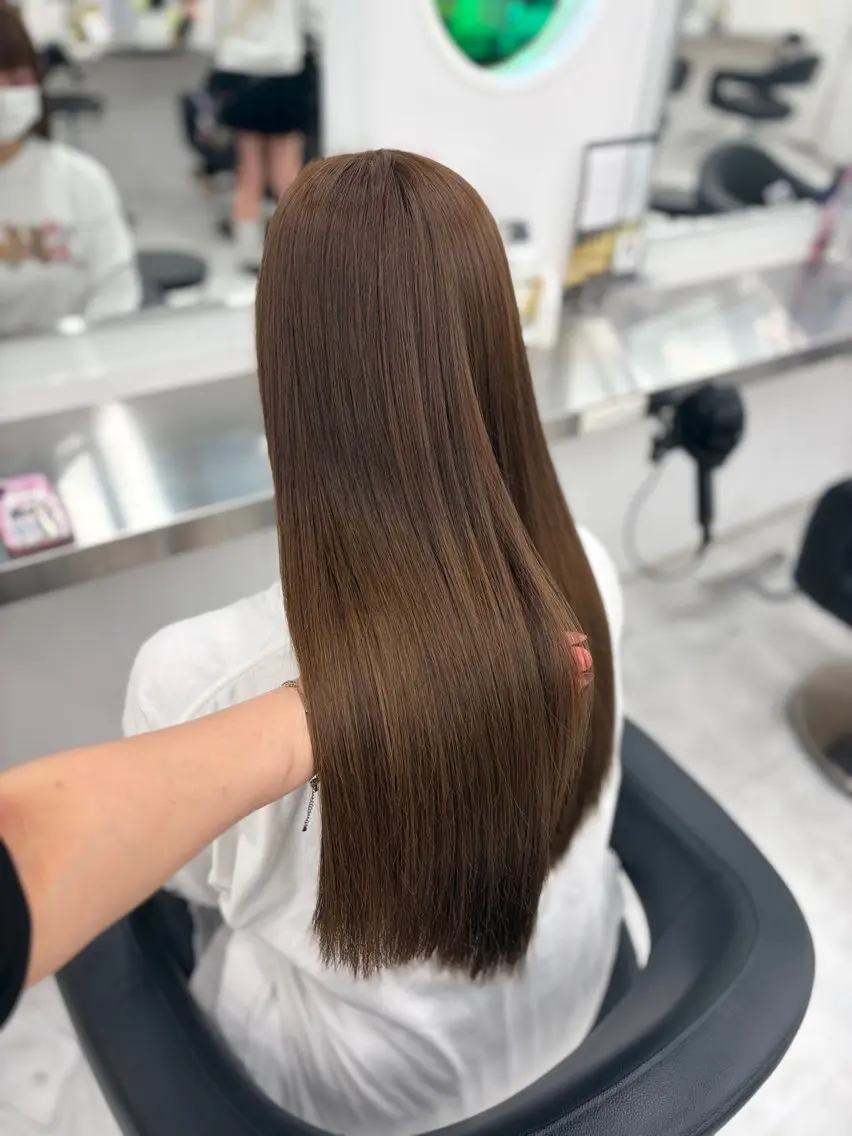 カラー ヘアカラー トリートメント ヘアセット 透明感うる艶カラー 🤍MANAMIのヘアスタイル