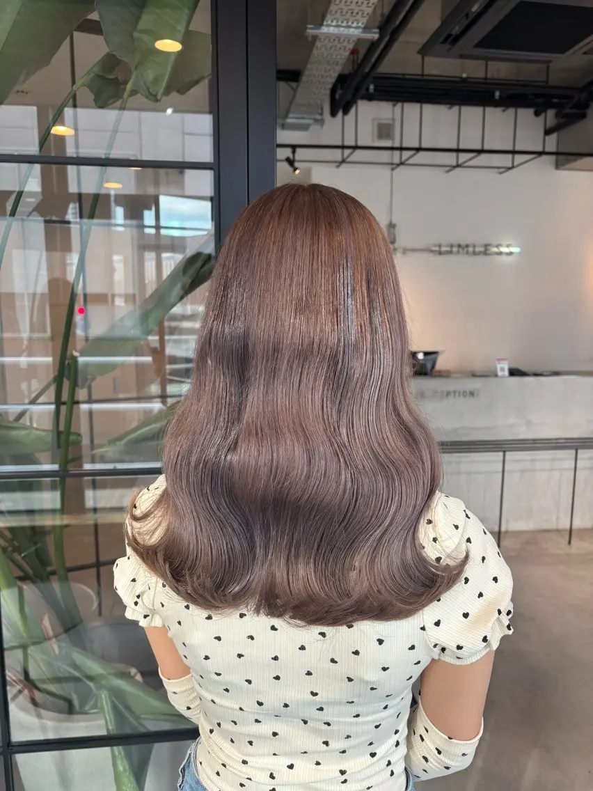 ミディアム カラー ベージュカラー🌿 新潟駅/青木結月のヘアスタイル