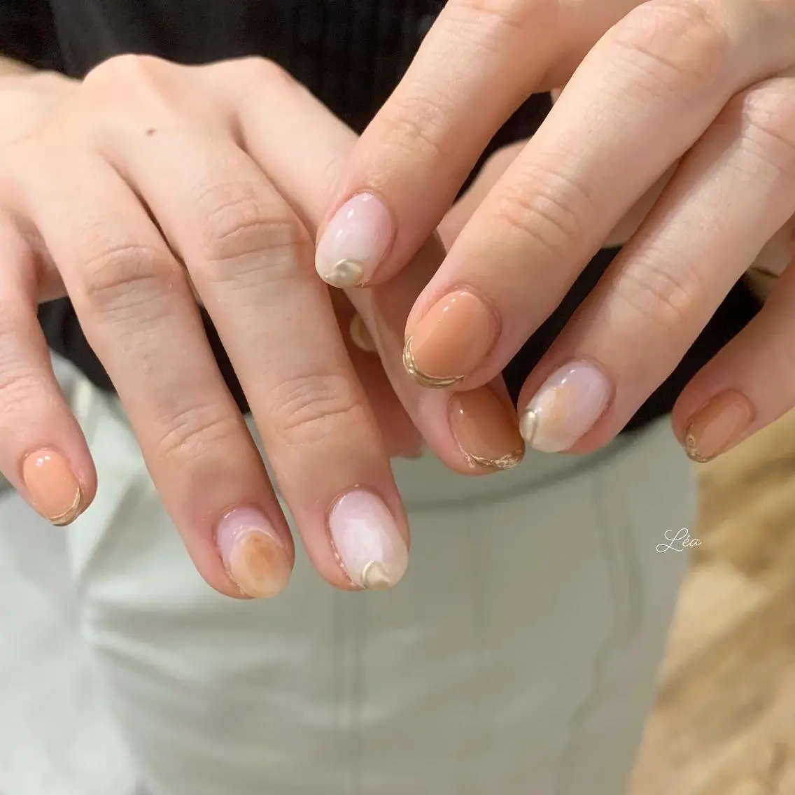 ネイル ジェルネイル パラジェル Léa nailのネイルデザイン