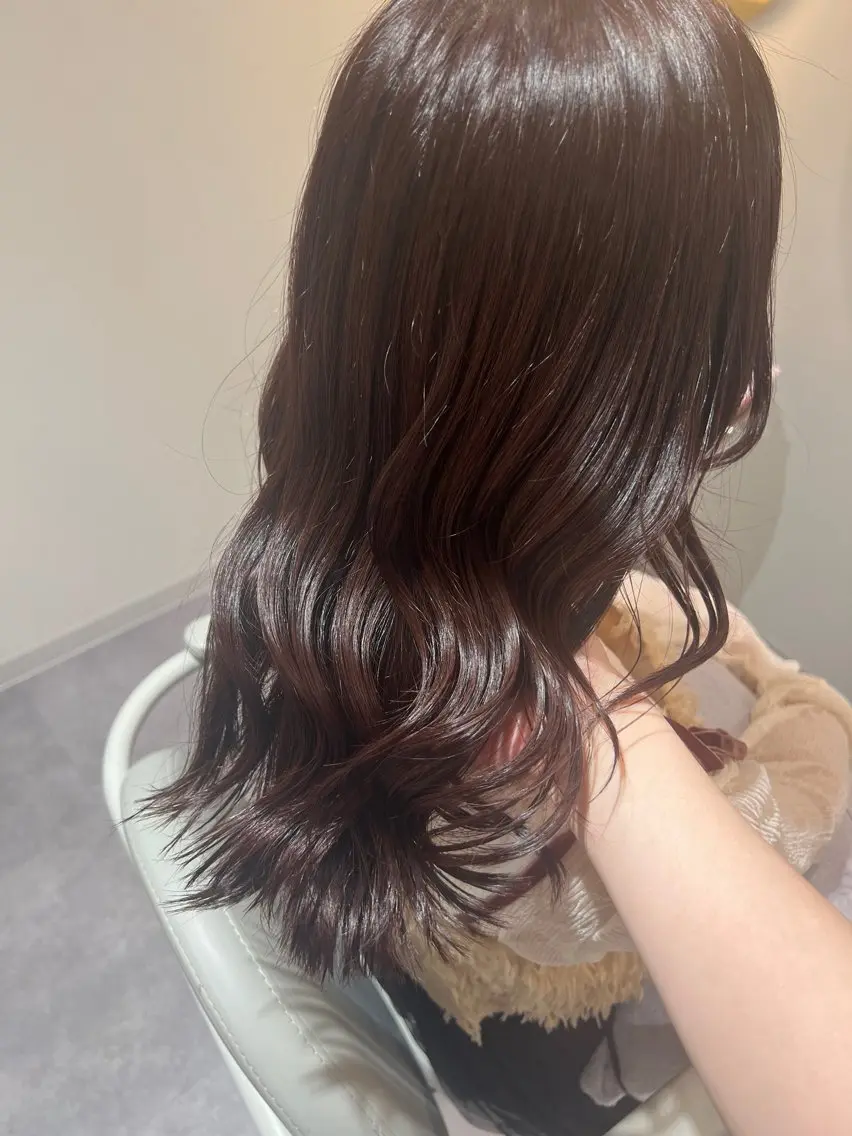 セミロング ヘアカラー トリートメント 美髪✨艶髪✨髪質改善 カラー特化🌙鈴屋和のヘアスタイル