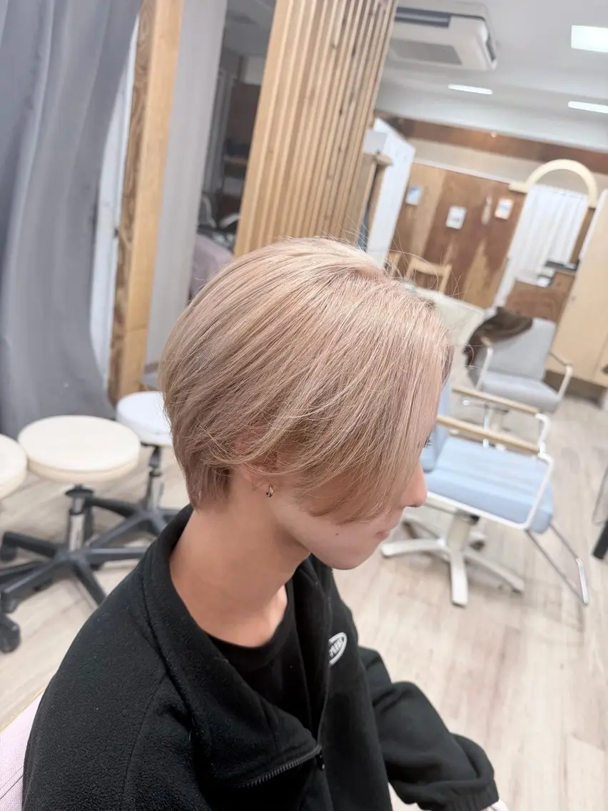 ショート カラー メンズ カット ヘアカラー トリートメント 似合わせ×店長 🍊Raimu🍊のヘアスタイル