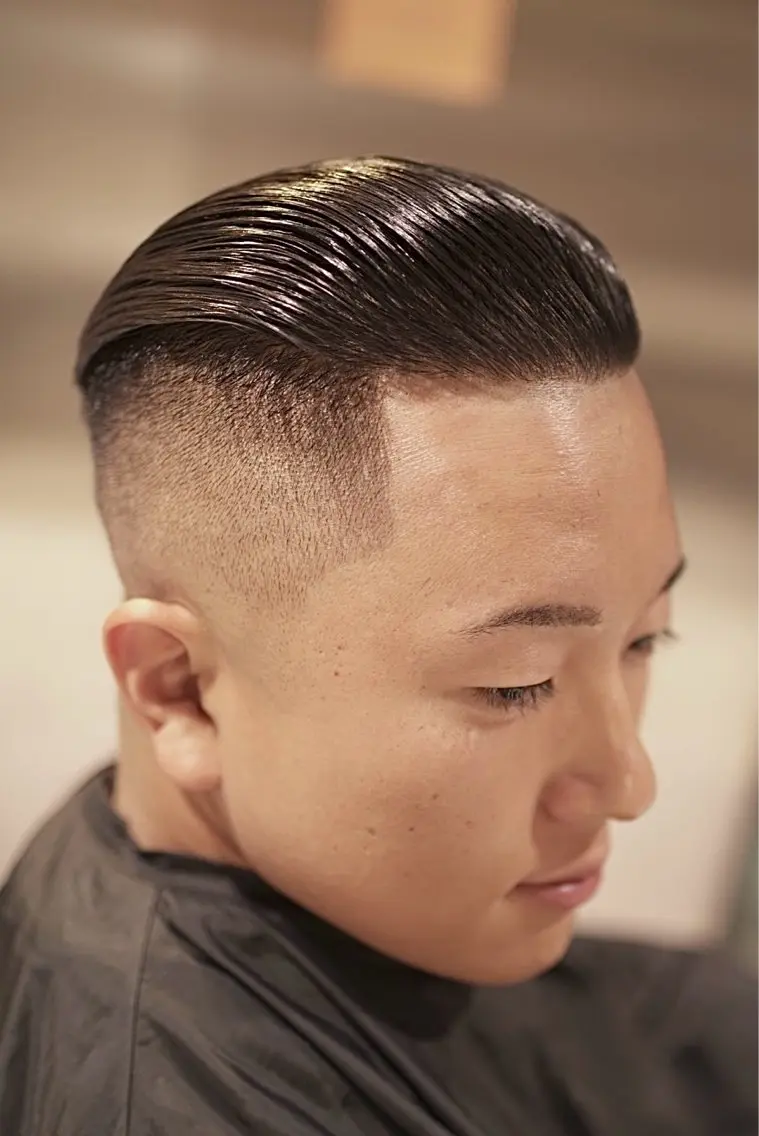 パーマ メンズ フェードカット カット パーマ 吉祥寺バーバー takumiのヘアスタイル