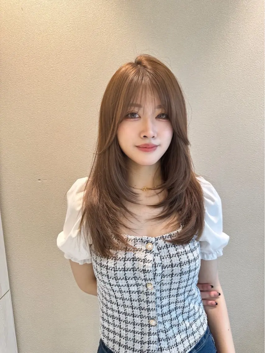 ロング 岩崎 太陽のヘアスタイル