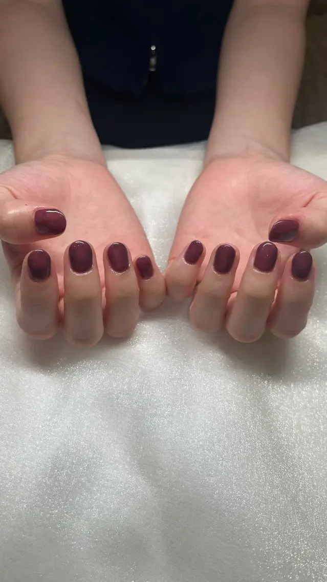 ネイル ワンカラーネイル ハンドネイル 🎀Tink 藤沢 🎀堀井愛華のマツエク・マツパデザイン