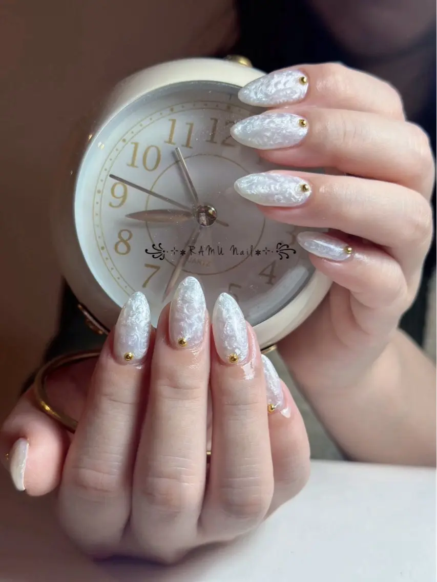 ネイル キラキラネイル マグネットネイル ミラーネイル ピンク 春ネイル ハンドネイル RAMU Nail 恵比寿店のネイルデザイン