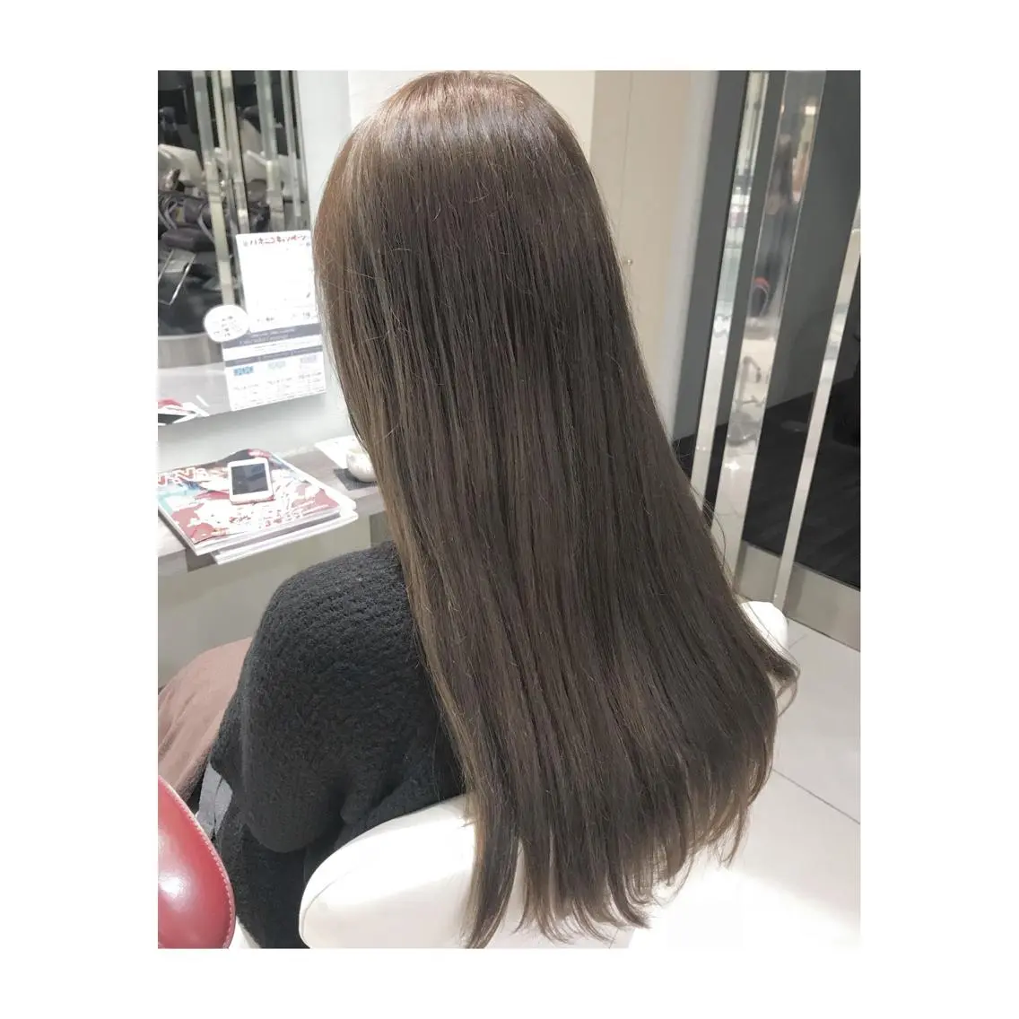 ロング カラー アクアカラー 中野 竜介のヘアスタイル