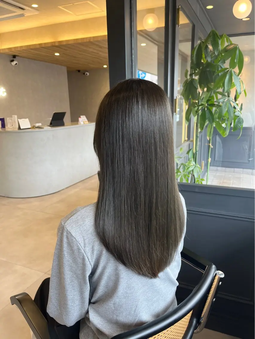 カラー ベージュカラー オリーブベージュ ヘアカラー トリートメント 透明感カラー🪽/ 個室スパ🫧/はるかのヘアスタイル