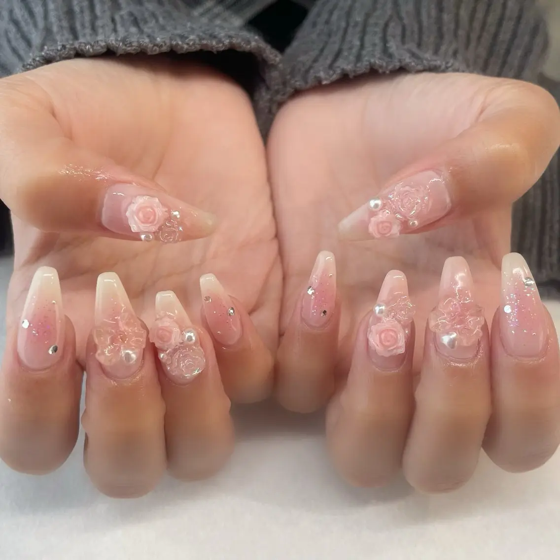 ネイル ハンドネイル 💎🐰 saki. m 🐰💎のネイルデザイン