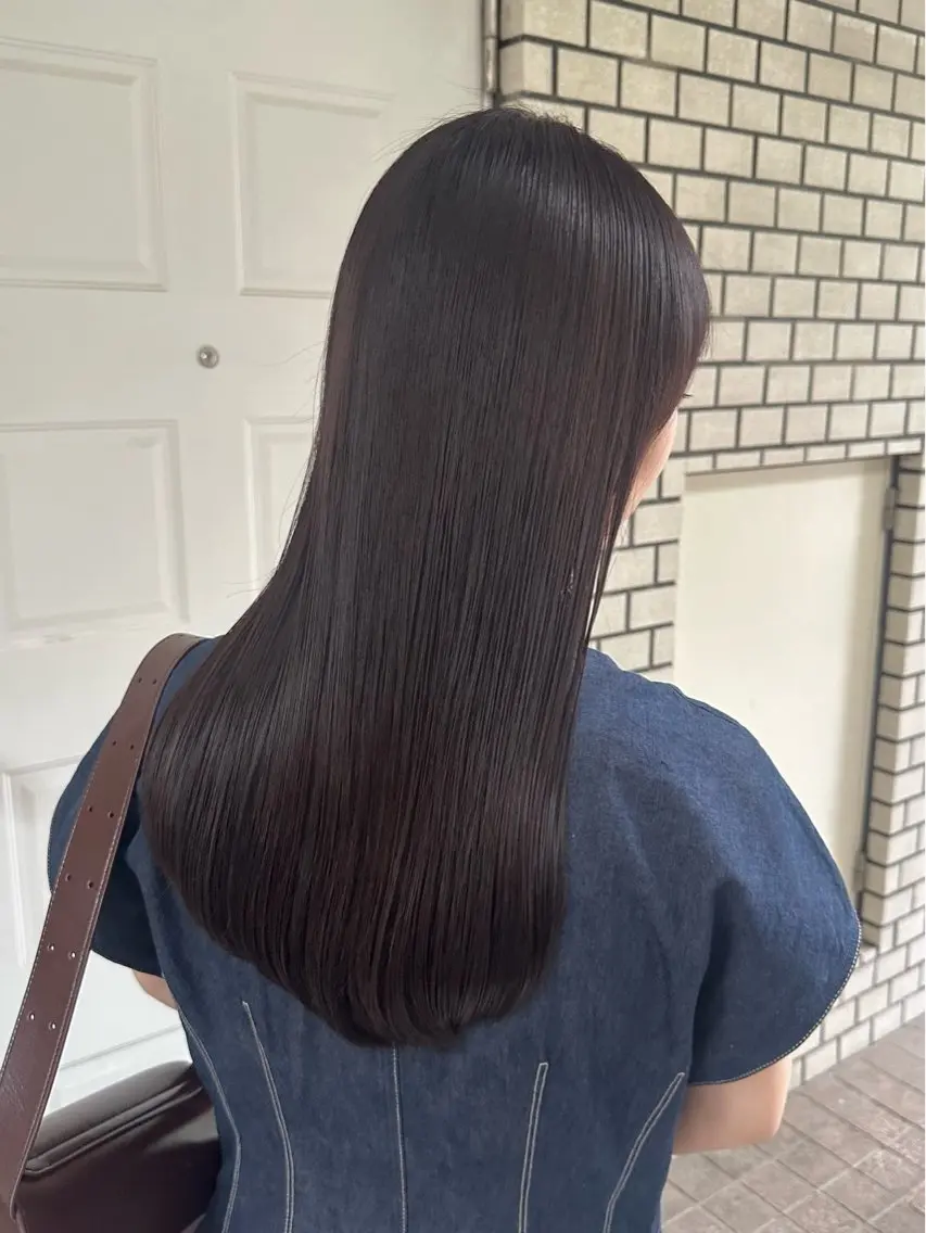 セミロング トリートメント カット ヘアカラー トリートメント NAGISA髪質改善 &透明感カラー🪞のヘアスタイル
