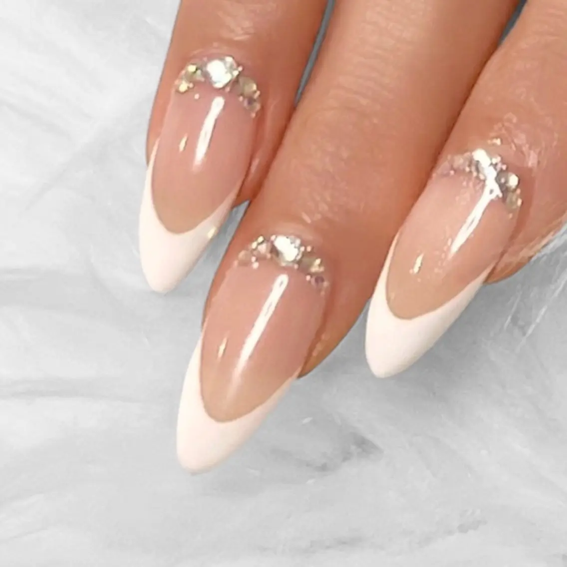 ネイル ブラウン フレンチネイル ハート 韓国ネイル ニュアンスネイル 🩵池袋heart nail🩵のネイルデザイン
