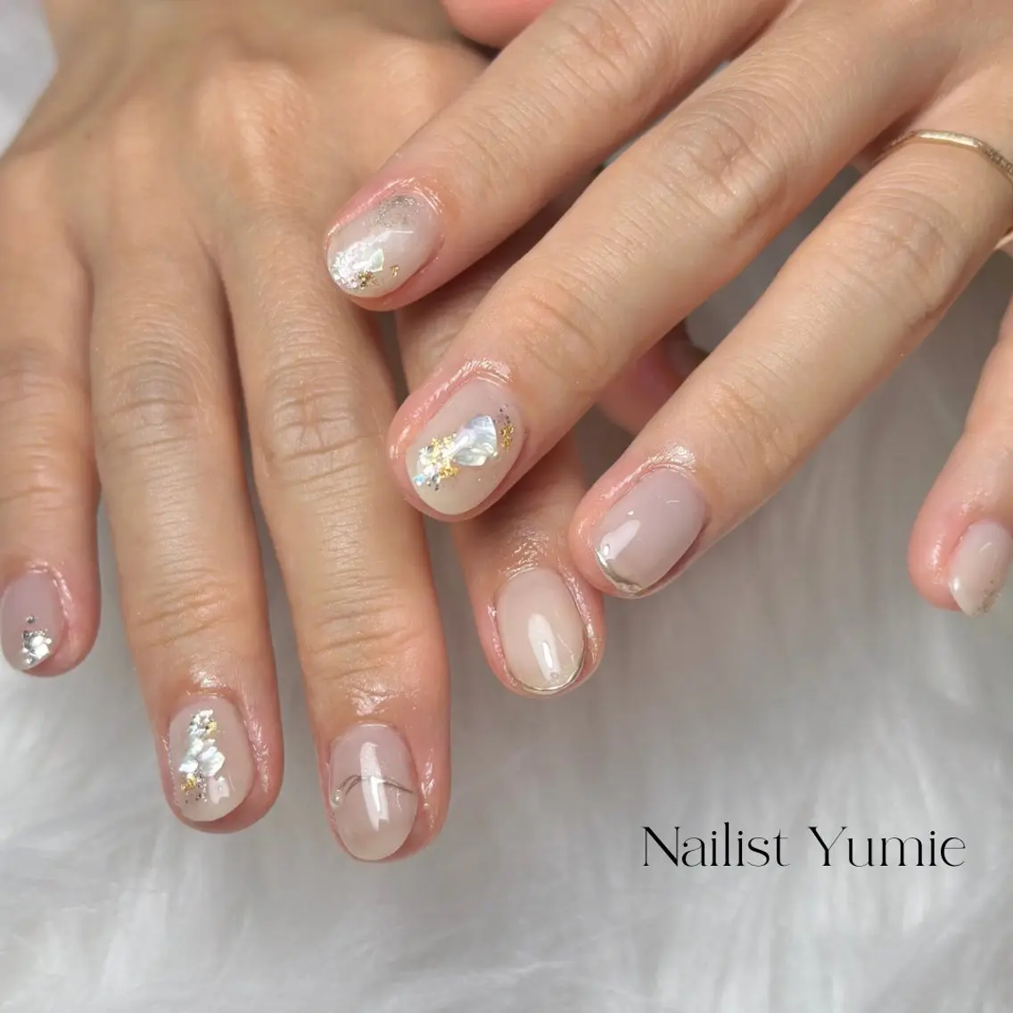 ネイル ブライダルネイル ハンドネイル NAILSALON en+沖縄市美原のネイルデザイン