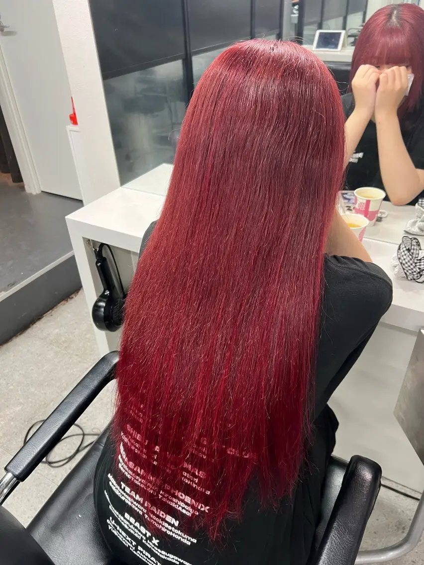 ロング プルエクステ エクステ エクステ Natsuki 🖤のヘアスタイル