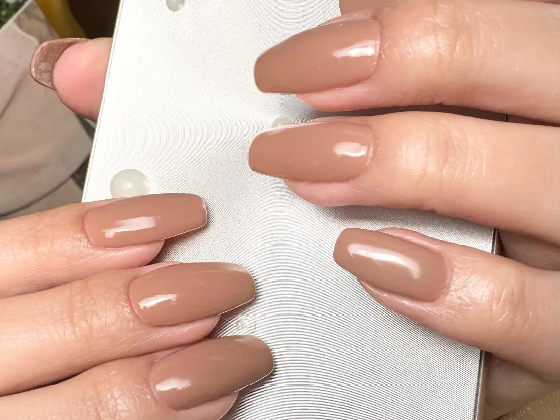 ネイル ワンカラーネイル ハンドネイル Bio nail 【miyuu】のネイルデザイン