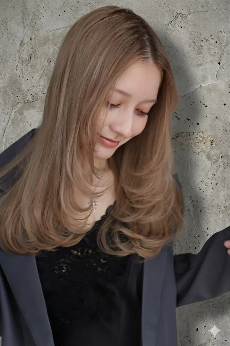 ロング カット ヘアカラー トリートメント メンズ,縮毛モデル 募集/Riona🎀のヘアスタイル