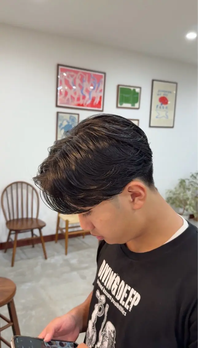 パーマ メンズ カット パーマ 鈴木 隆皓のヘアスタイル