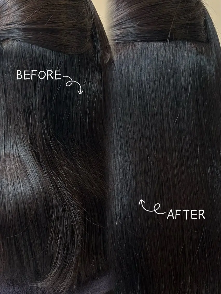 ロング 縮毛矯正 トリートメント 透明感カラー🍯 髪質改善🫧 野々愛のヘアスタイル