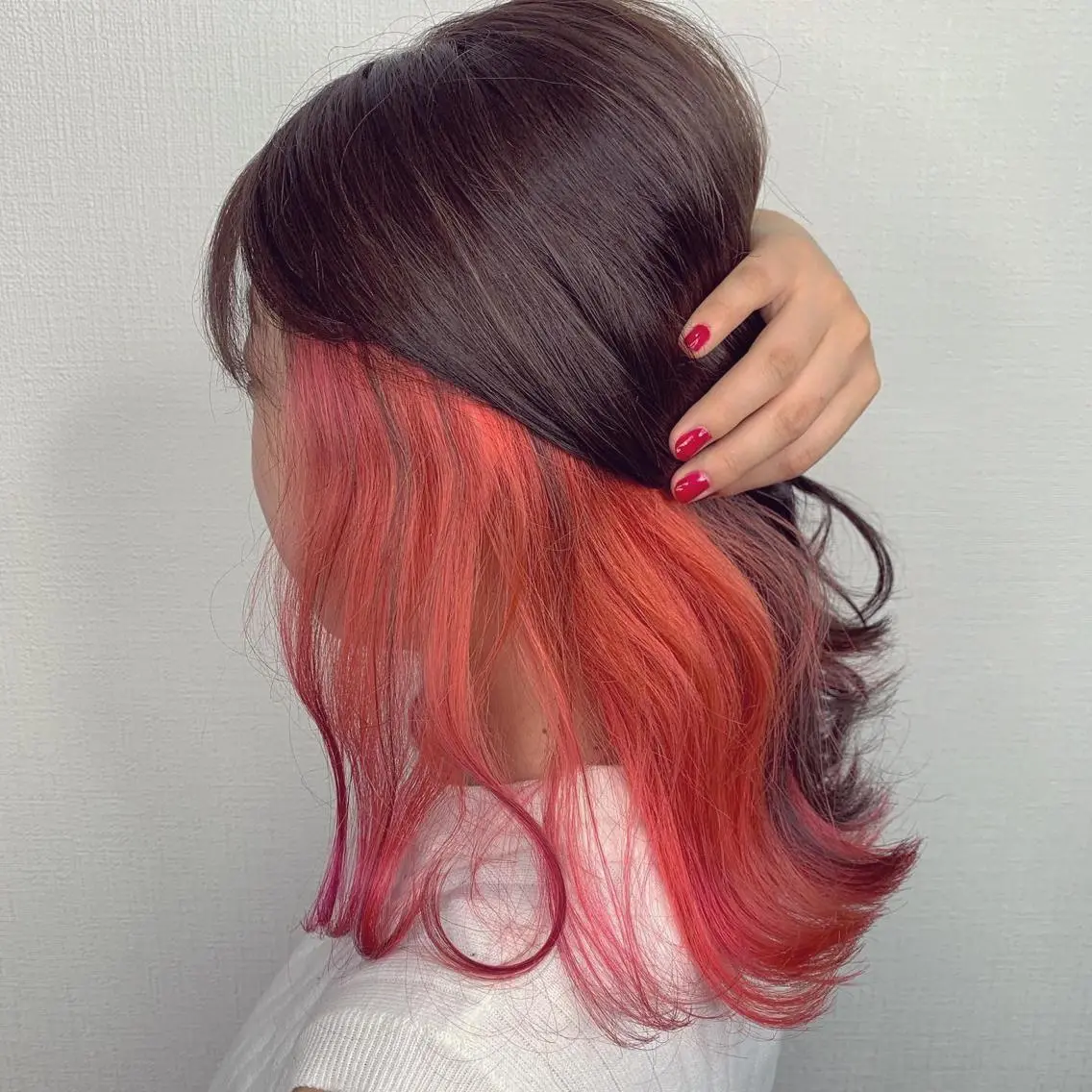 セミロング ヘアカラー 佐藤 香太のヘアスタイル