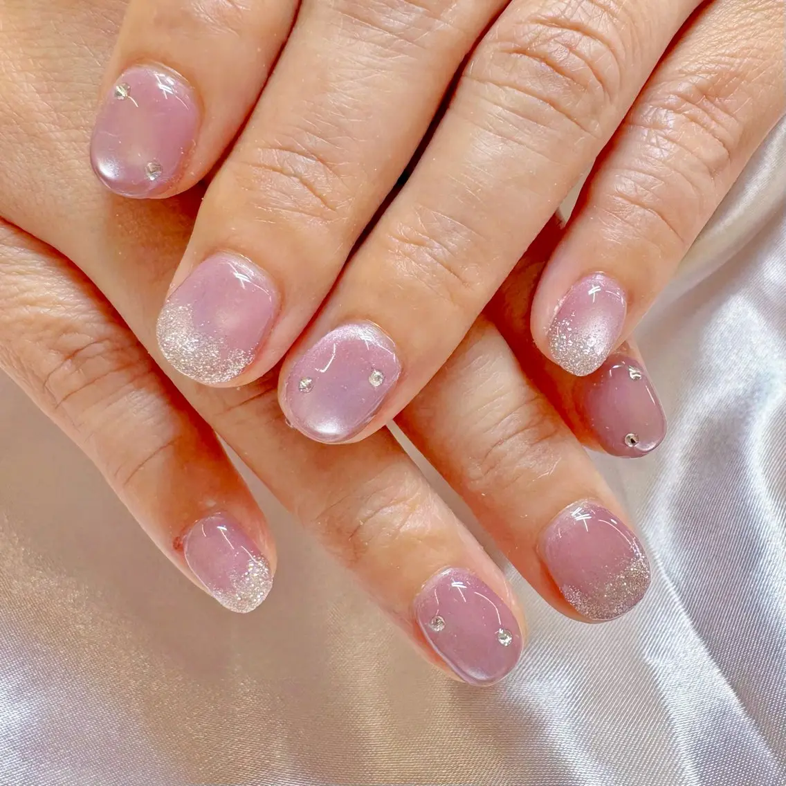 ネイル シンプルネイル Ayu ꕤ︎︎。°⋆のネイルデザイン