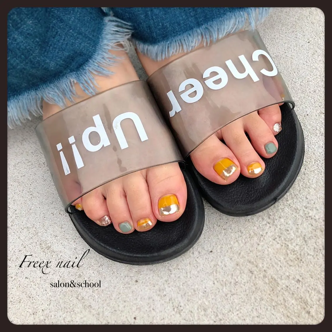 ネイル フットネイル freex nail /ニュアンス/個性派のネイルデザイン