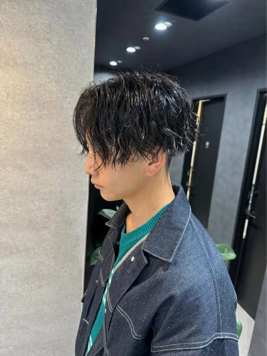 パーマ ヘアアレンジ メンズ 髪質改善 川合 智之のヘアスタイル