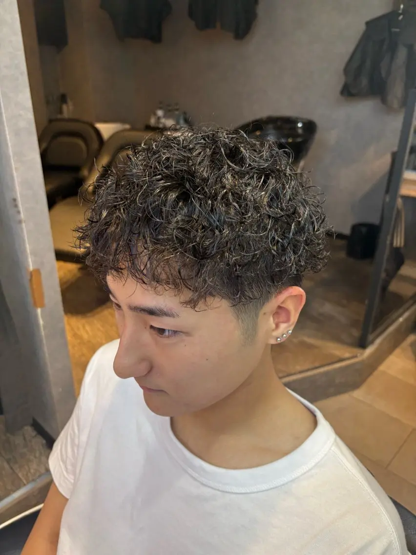 パーマ ヘアセット コバヤシ カイトのヘアスタイル
