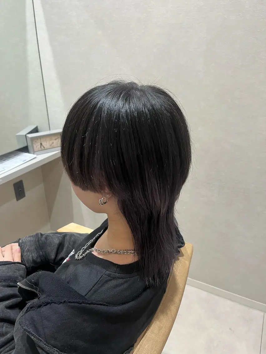 ミディアム カラー ウルフカット 艶感透明感カラー/ 大分 Keigoのヘアスタイル