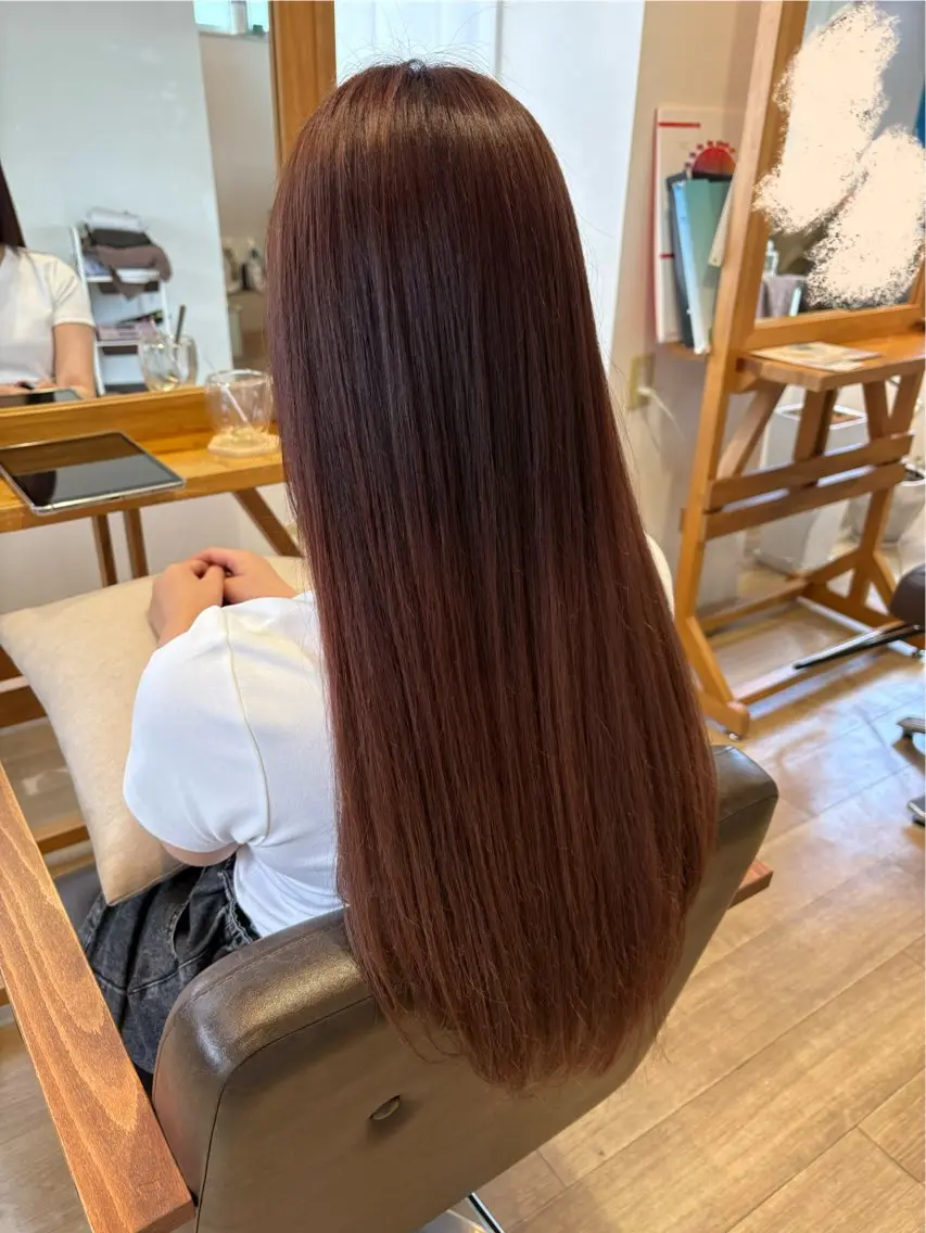 ロング 縮毛矯正 伊藤かな 🫧 髪質改善/ヘッドスパのヘアスタイル