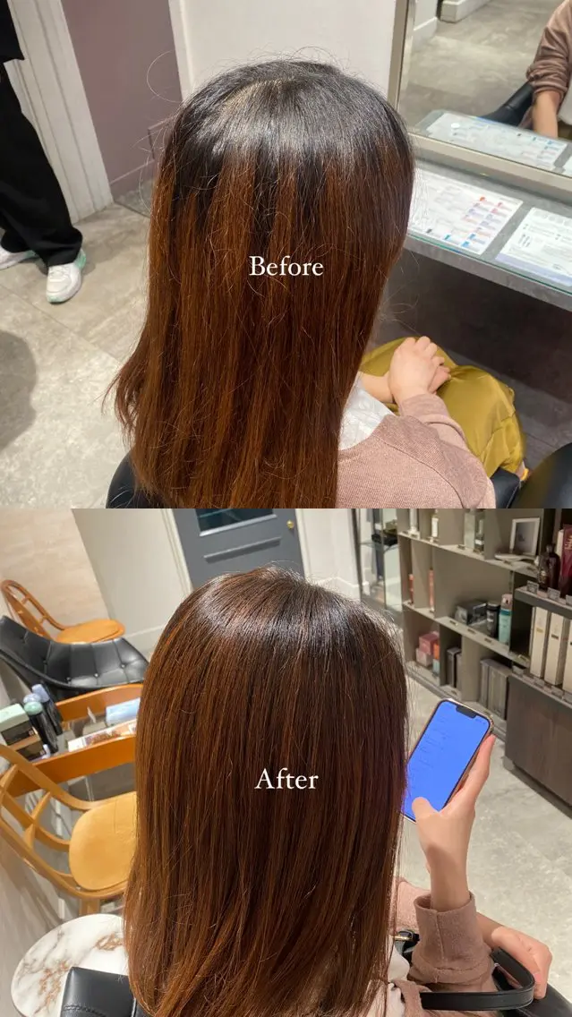 セミロング ハイライト 🫧Miyu カットモデル募集🫧のヘアスタイル