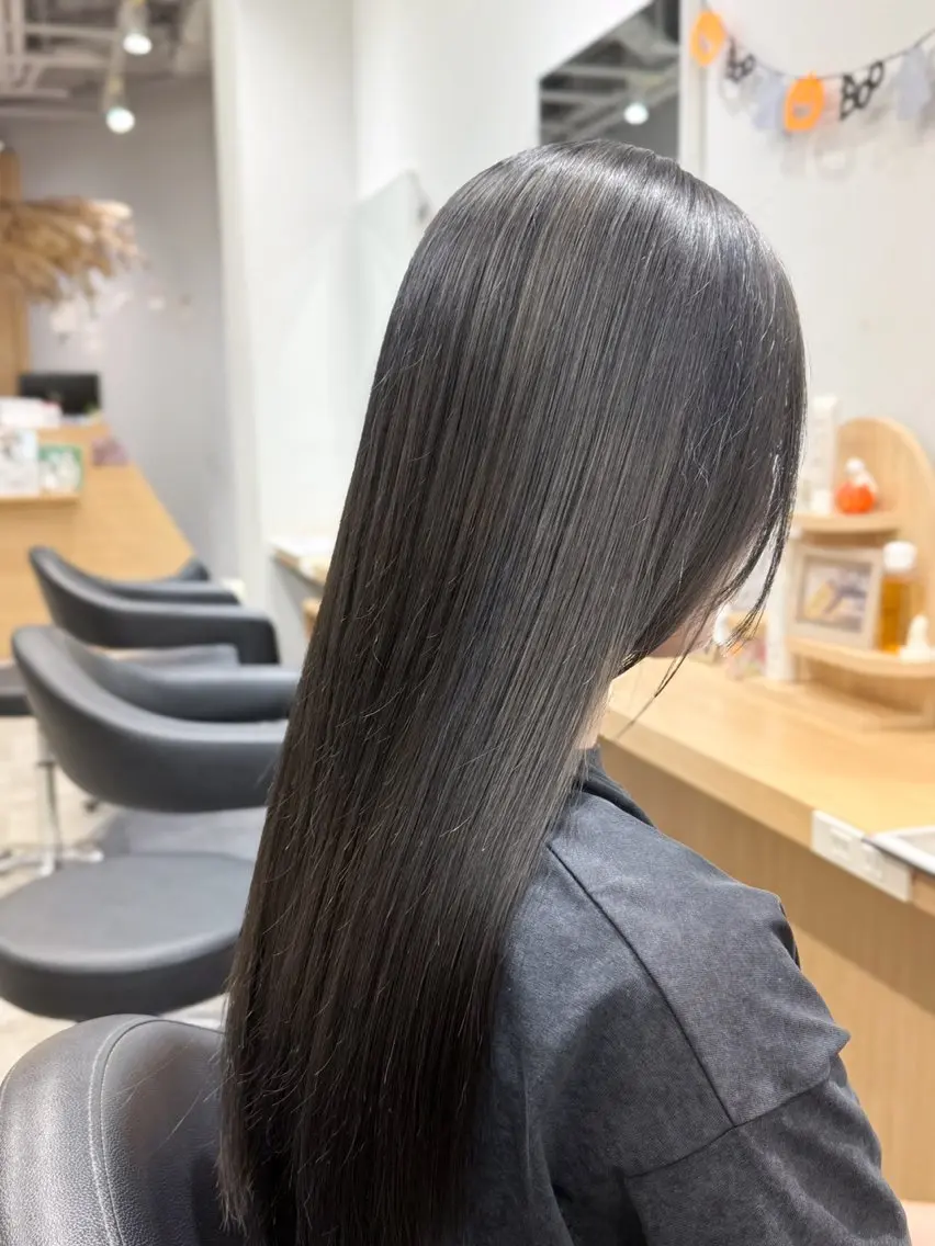 (ダメージレスで明るい髪に🔆)カット+ブリーチなしWカラー+保湿トリートメントの写真