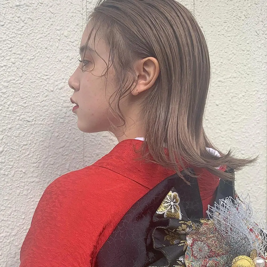 ミディアム ヘアアレンジ 本間 結衣のヘアスタイル