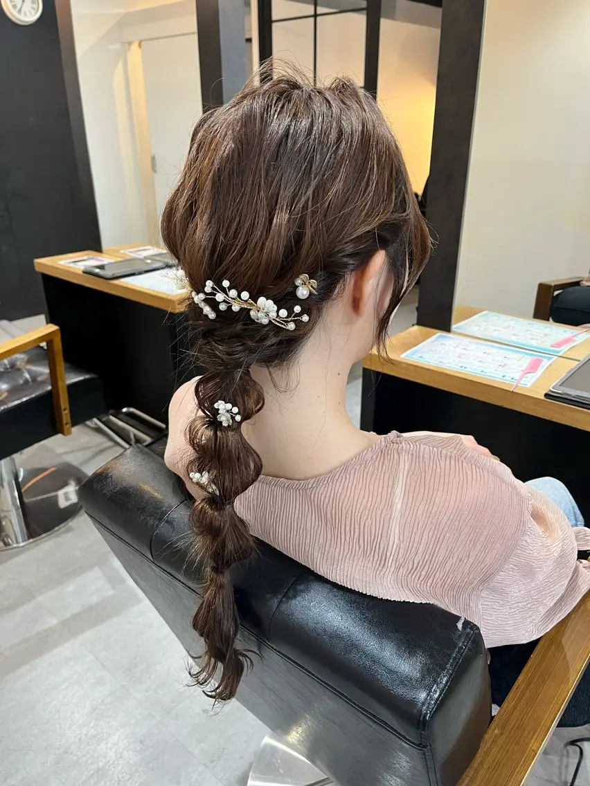 透明感カラー ｜ベー ジュ｜齊藤ひなののヘアスタイル