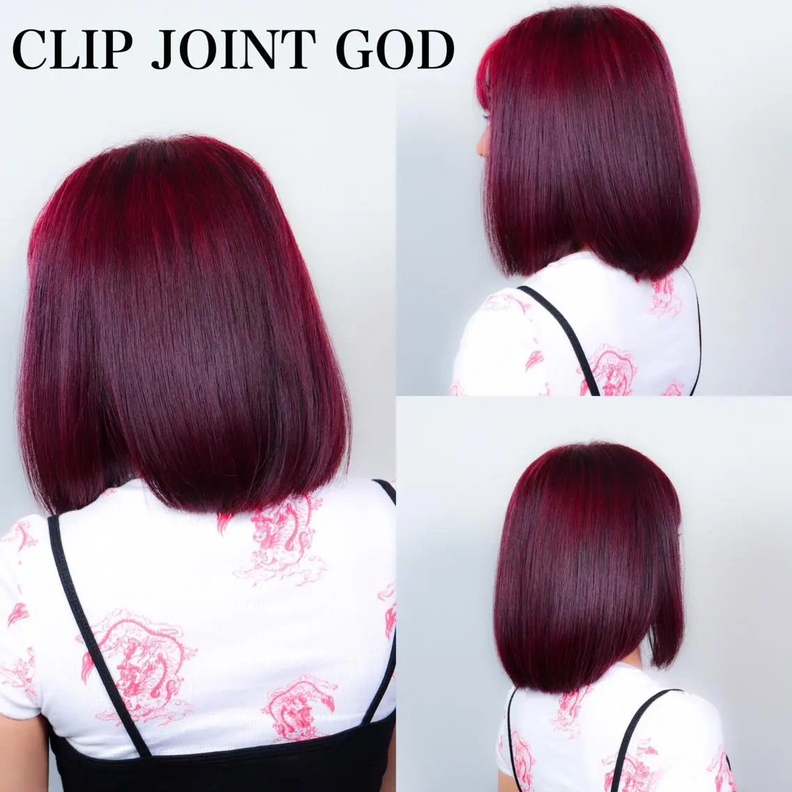 ミディアム カラー レッドカラー 今泉 周のヘアスタイル
