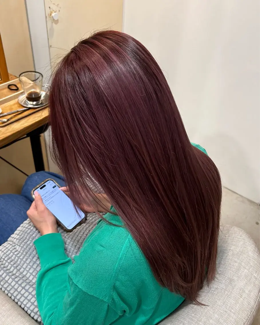 ロング ハイライト ヘアカラー トリートメント ヘッドスパ MIO 大名/ 縮毛・ブリーチ💎のヘアスタイル