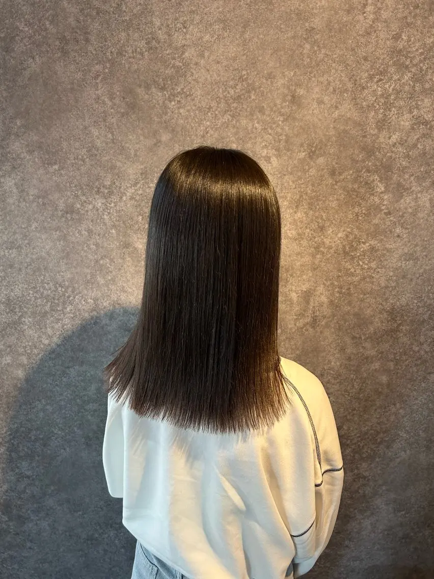 セミロング パーマ カット 縮毛矯正 トリートメント レディース特化/ 前橋/よしかわあんみのヘアスタイル