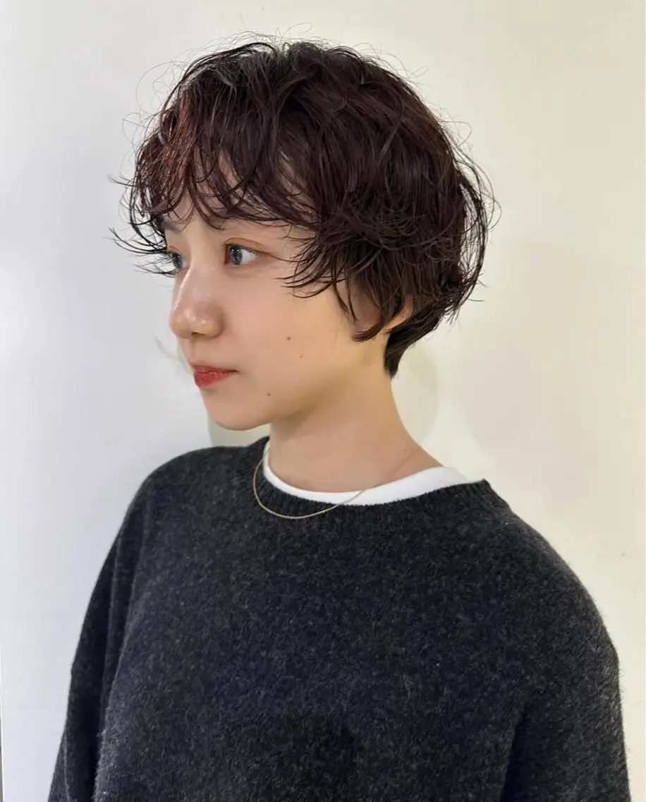 ショート パーマ 🌸メンズカット 特化⭐️のヘアスタイル