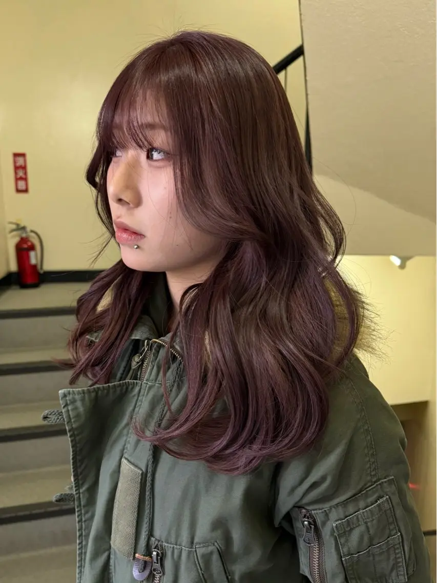 カラー ヘアカラー 寺崎 由衣のヘアスタイル