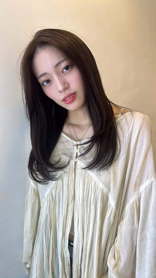 ロング レイヤーカット 高山沙来/ストレート パーマ特化/縮毛矯正のヘアスタイル