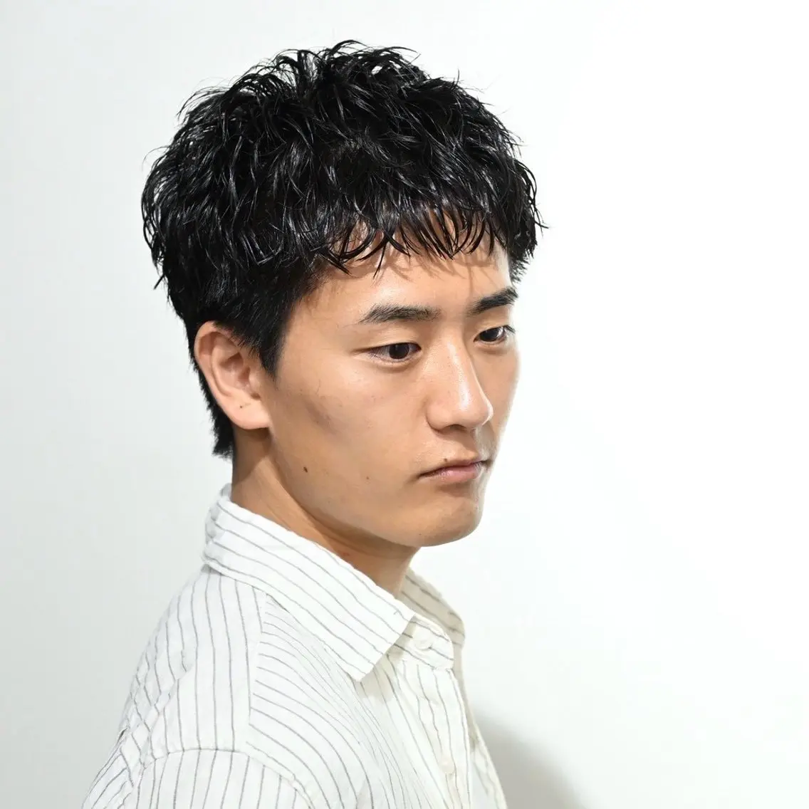 ショート カラー パーマ ヘアアレンジ メンズ キッズ ビジネス カット メンズカット/パーマ 山崎航平💈のヘアスタイル