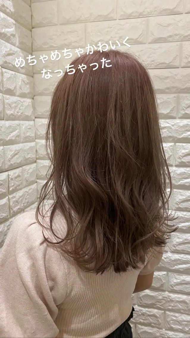 セミロング カラー ヘアアレンジ ヘアカラー Ash中目黒店 Mizuki 🎀のヘアスタイル