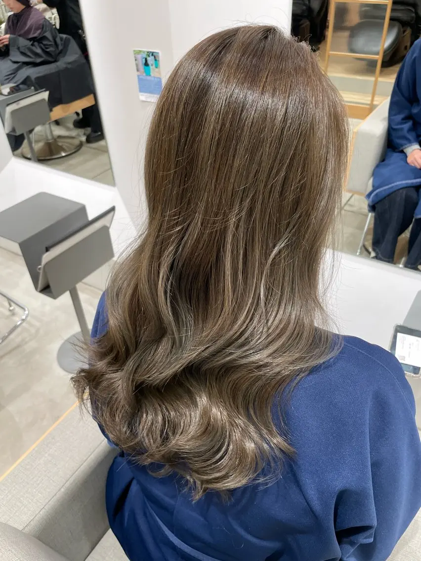 ロング 外国人風カラー ハイライト 髪質改善&美髪矯正 専門美容師:植原瑞樹のヘアスタイル
